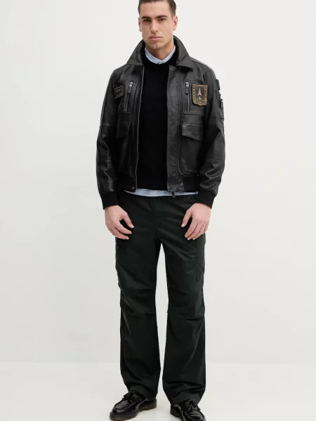 Armani Exchange spodnie w fasonie cargo zielony