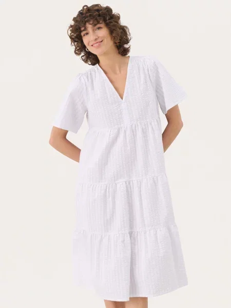 Part Two Rochie PamPW' alb