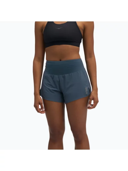 Pantaloni scurți de alergare pentru femei HOKA Glide Short Brief varsity navy marină