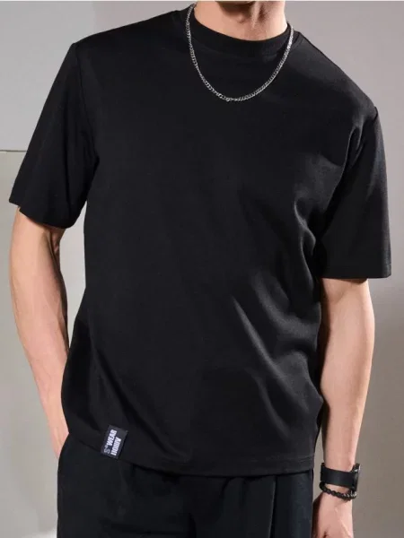 Sinsay Mikina s krátkými rukávy černá