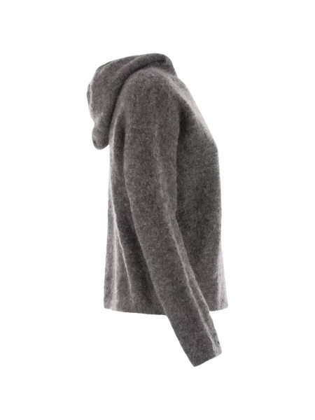 Pulover 's Max Mara de lână cu glugă gri