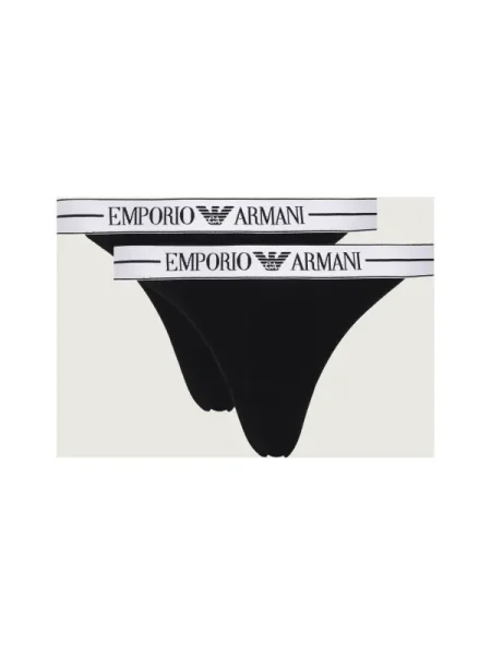 Emporio Armani Tanga negru