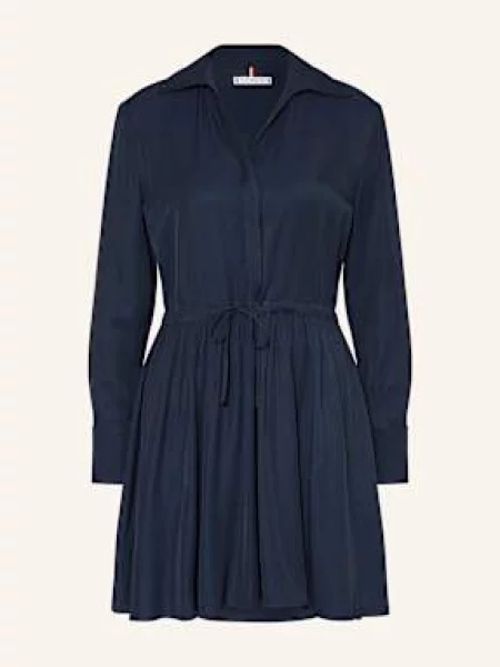 Tommy Hilfiger sukienka mini rozkloszowana granatowy