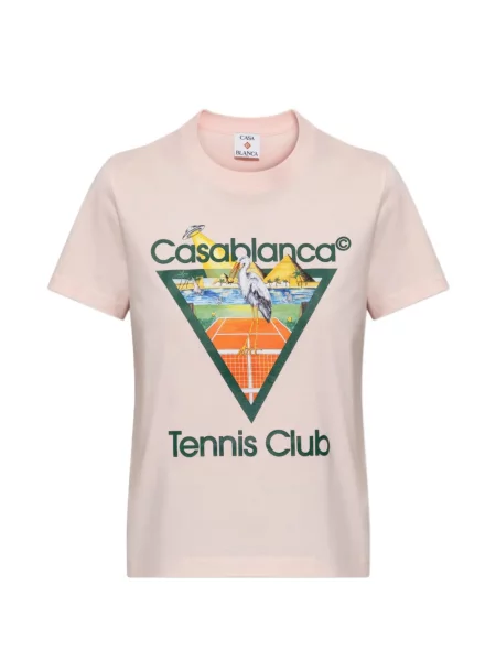 Tricou Casablanca cu imagine tenis roz