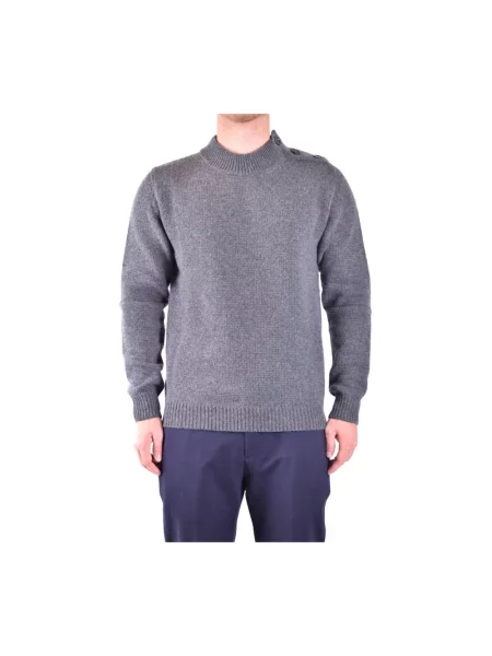 Sweter z golfem Dondup wełniany do golfa szary