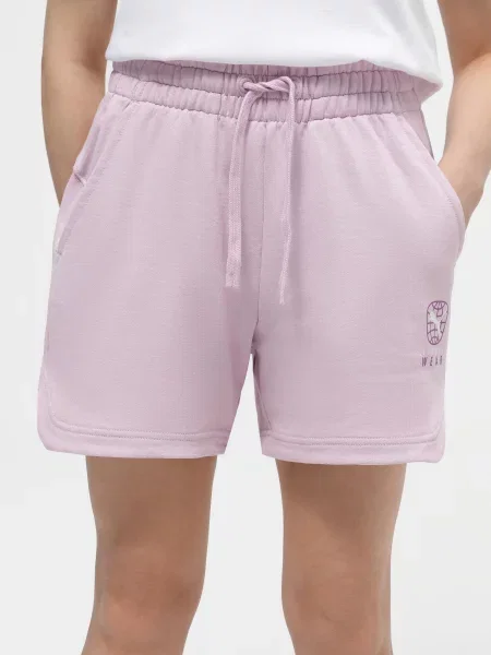 Puma Шорти спортивні Бавовна/перероблена фіолетовий
