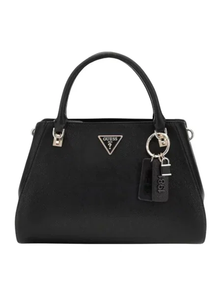 Torebka skórzana Guess skórzana czarna