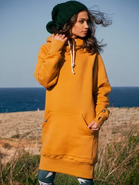 Bluza sportowa z kapturem DEEP TRIP Luzak żółta