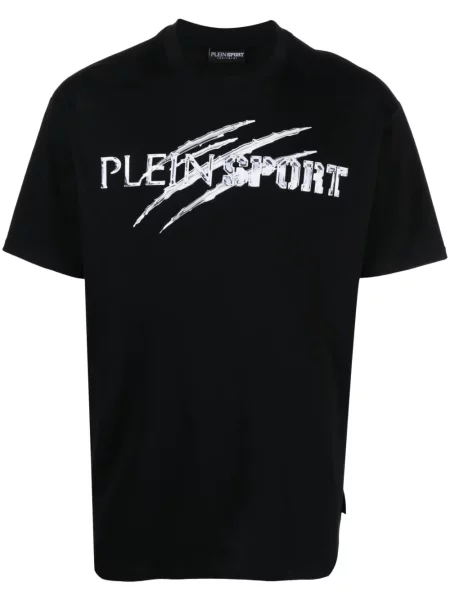 Tricou sport Plein Sport cu imagine negru