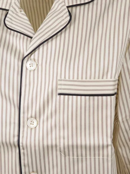 Koszula Tekla w paski brązowa