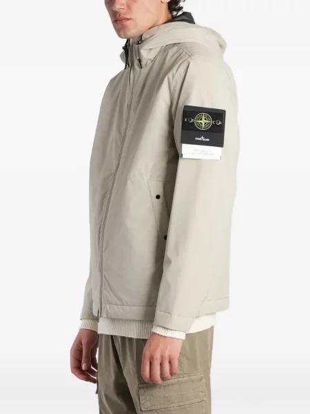Geacă Stone Island cu glugă cu strasuri