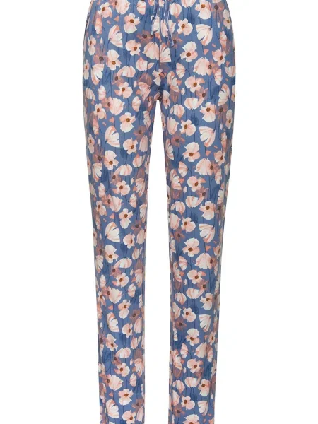 VIVANCE Spodnji del pižame ecru / golobje / svetlo oranžna modra