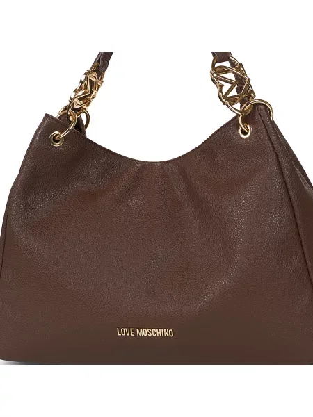 Love Moschino geantă shopper pentru femei cu imitație de piele maro