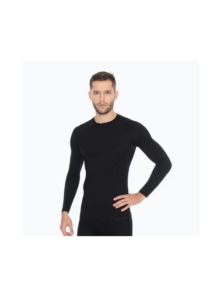 Термокофта Brubeck Active Wool чорна