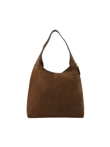 Coach torebka shopper zamszowa Brooklyn Shoulder Bag 39 brązowa