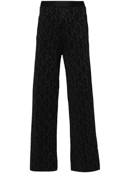 Pantaloni Palm Angels tricotate negru