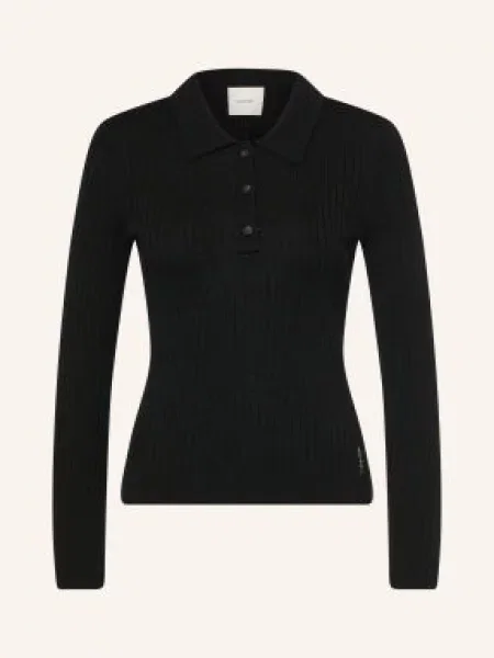 Calvin Klein Pletená Polokošile černá