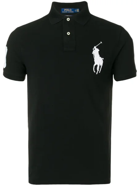 Polo Polo Ralph Lauren cu broderie negru