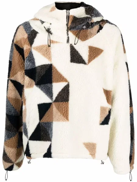 Hanorac din fleece 424 din fleece cu imprimeu geometric
