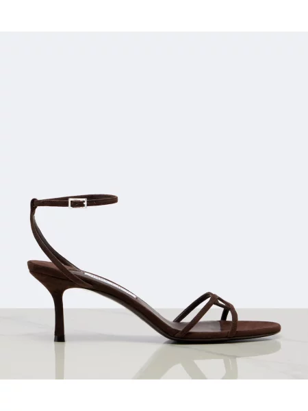 Sandale Jimmy Choo din piele de căprioară maro