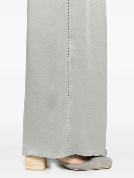 Pantaloni Forte_forte din satin gri