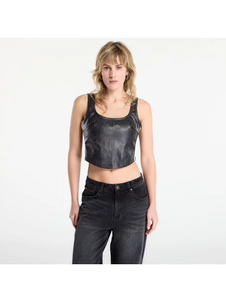 Top adidas Pleather Corset Black 12 bela