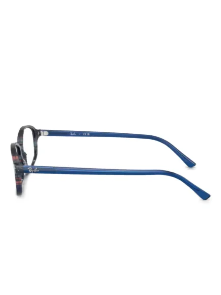 Ochelari de soare Ray-ban cu imprimeu geometric albastru