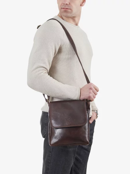 InBag Мессенджер Шкіра коричневий
