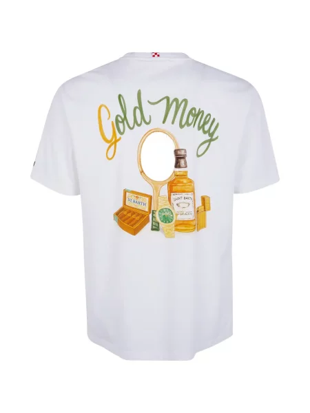 Tricou grafic Mc2 Saint Barth cu imagine alb