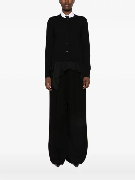 Cardigan Meimeij cu volane negru