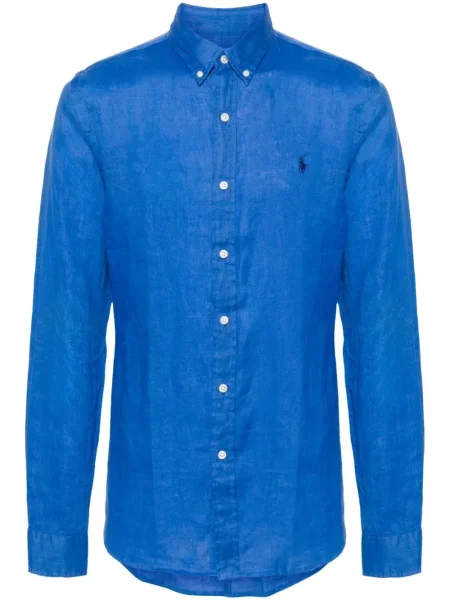 Kožni remen Polo Ralph Lauren s vezom crna