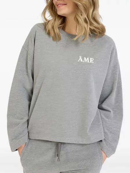 Pulover Juvia din fleece gri