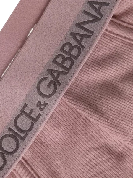 Chiloți briefs Dolce & Gabbana cu autograf roz