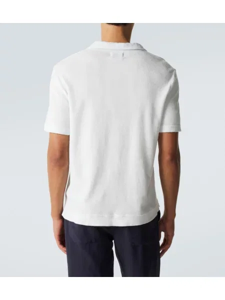 Tricou polo Thom Sweeney din material terry albastru