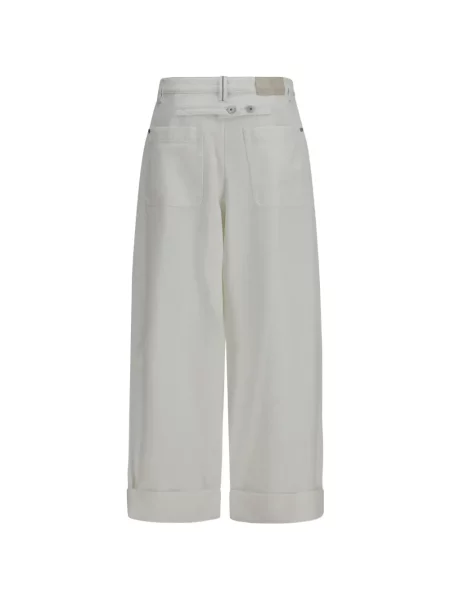 Pantaloni Brunello Cucinelli alb