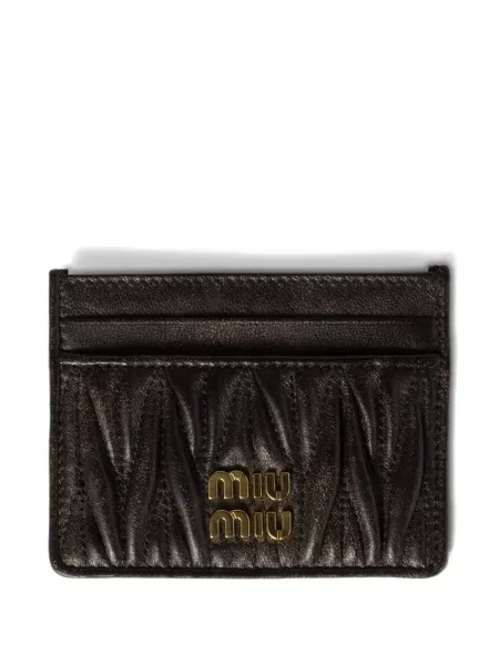 Portofel Miu Miu din piele maro