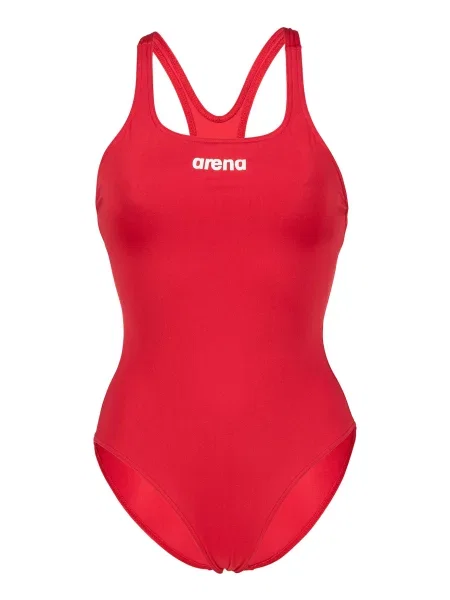 ARENA Športne enodelne kopalke PRO SOLID rdeča bela