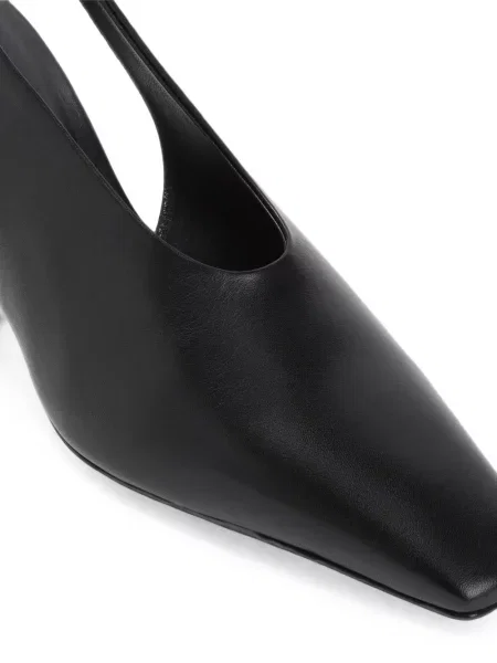 Pantofi cu toc Giorgio Armani slingback negru