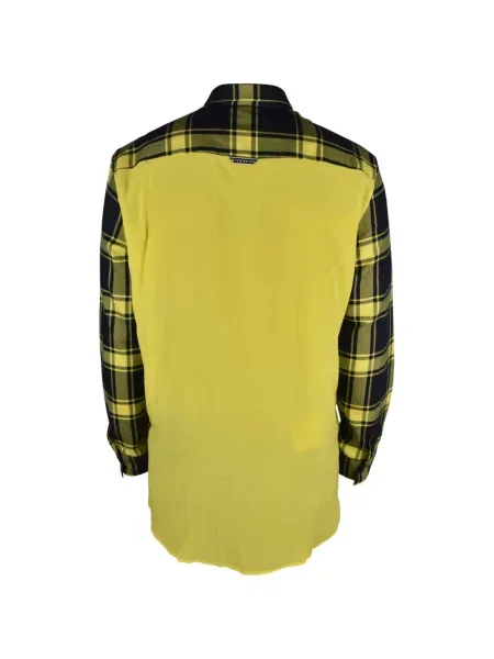 Cămașă Givenchy în carouri cu imagine galben