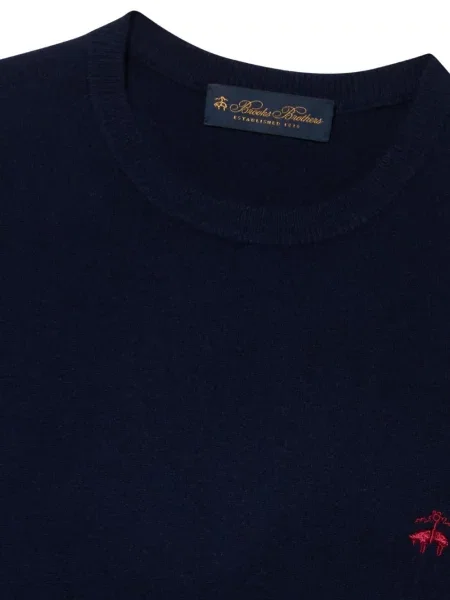 Pulover Brooks Brothers cu broderie albastru