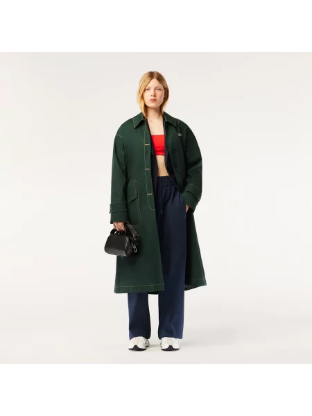 Lacoste Płaszcz zielony