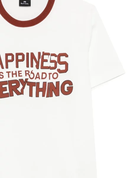 Tricou Ps Paul Smith cu imagine alb