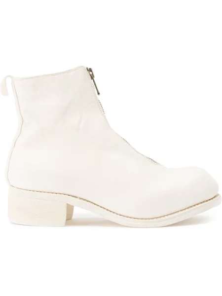 Боти до глезена Guidi изрязани бяло