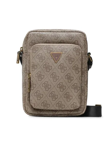 Guess Мъжка чантичка Vezzola Smart HMEVZL бежов