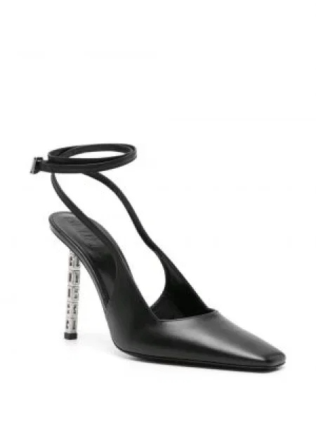 Iš natūralios odos bateliai Gcds slingback juoda