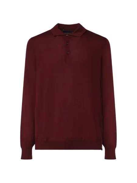 Lung tricou polo Fay roșu