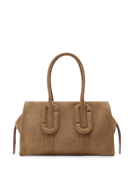 Geantă shopper Marc Jacobs din piele de căprioară maro