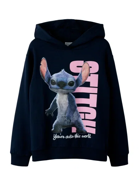 NAME IT Mikina NKFnibul Stitch / námornícka / ružová modrá
