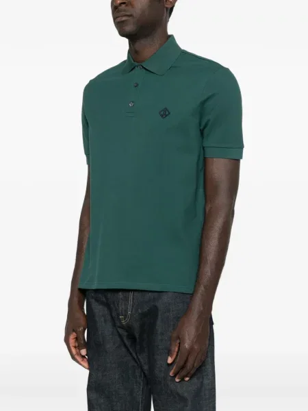 Polo Herno cu mâneci scurte verde