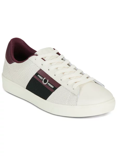 Pantofi Fred Perry din piele alb